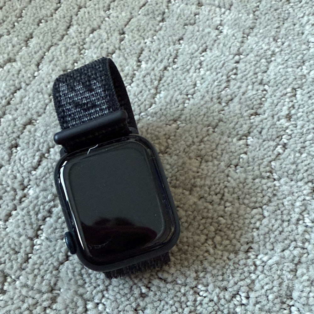 Apple Black Smartwatch with Dark Strap